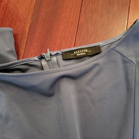 Midi Jersey Dress MaxMara Weekend with Rouched Detail and Zip Back size L - Picture 3 of 7